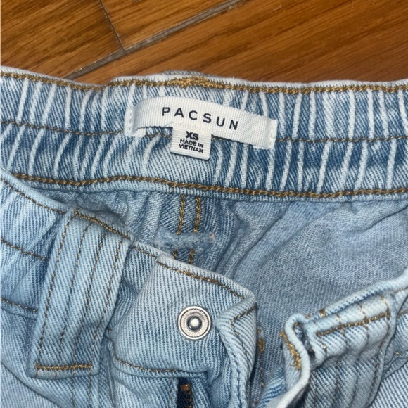 PacSun Denim Blue Cargo Pants - Picture 3 of 3